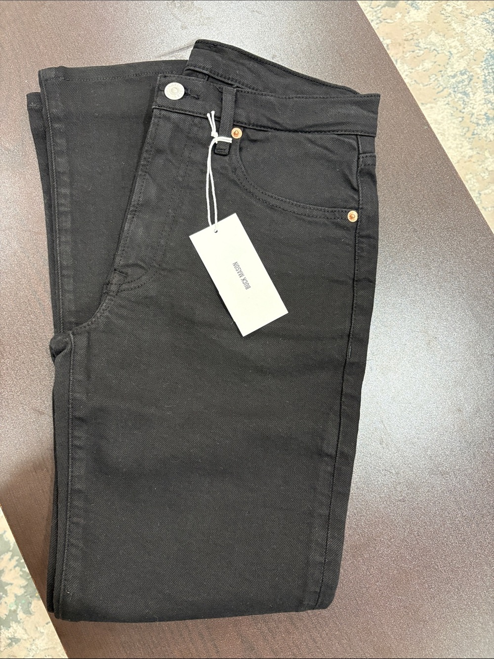 Buck Mason Women's Black Cigarette Jeans Size 25 Retail $168 NWT